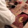 Vidéo Tableau peint à la laque de la femme dorée ou du petit pirnce