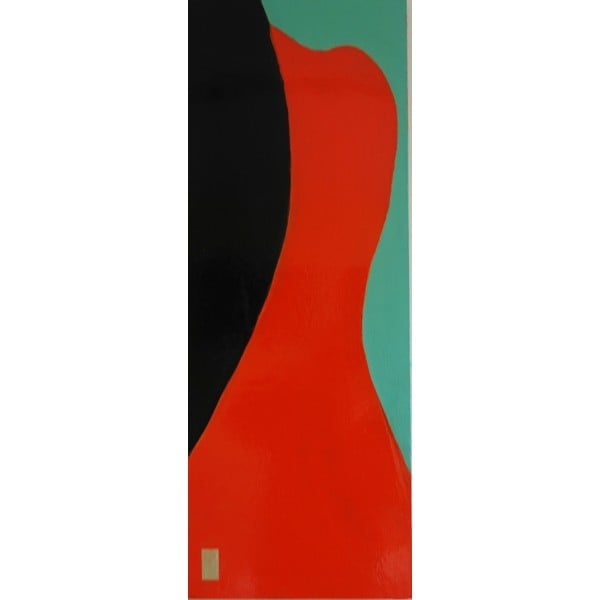 Tableau laqué Dos à la montagne