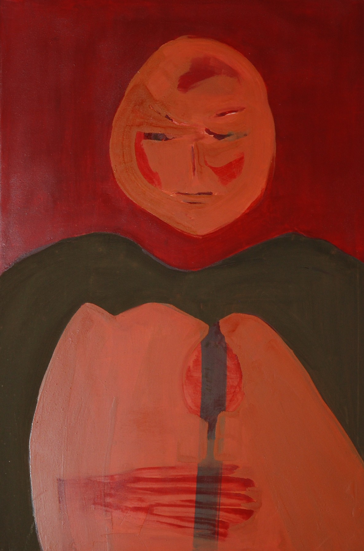 Tableau d'art laqué, expressionniste, Shuilem