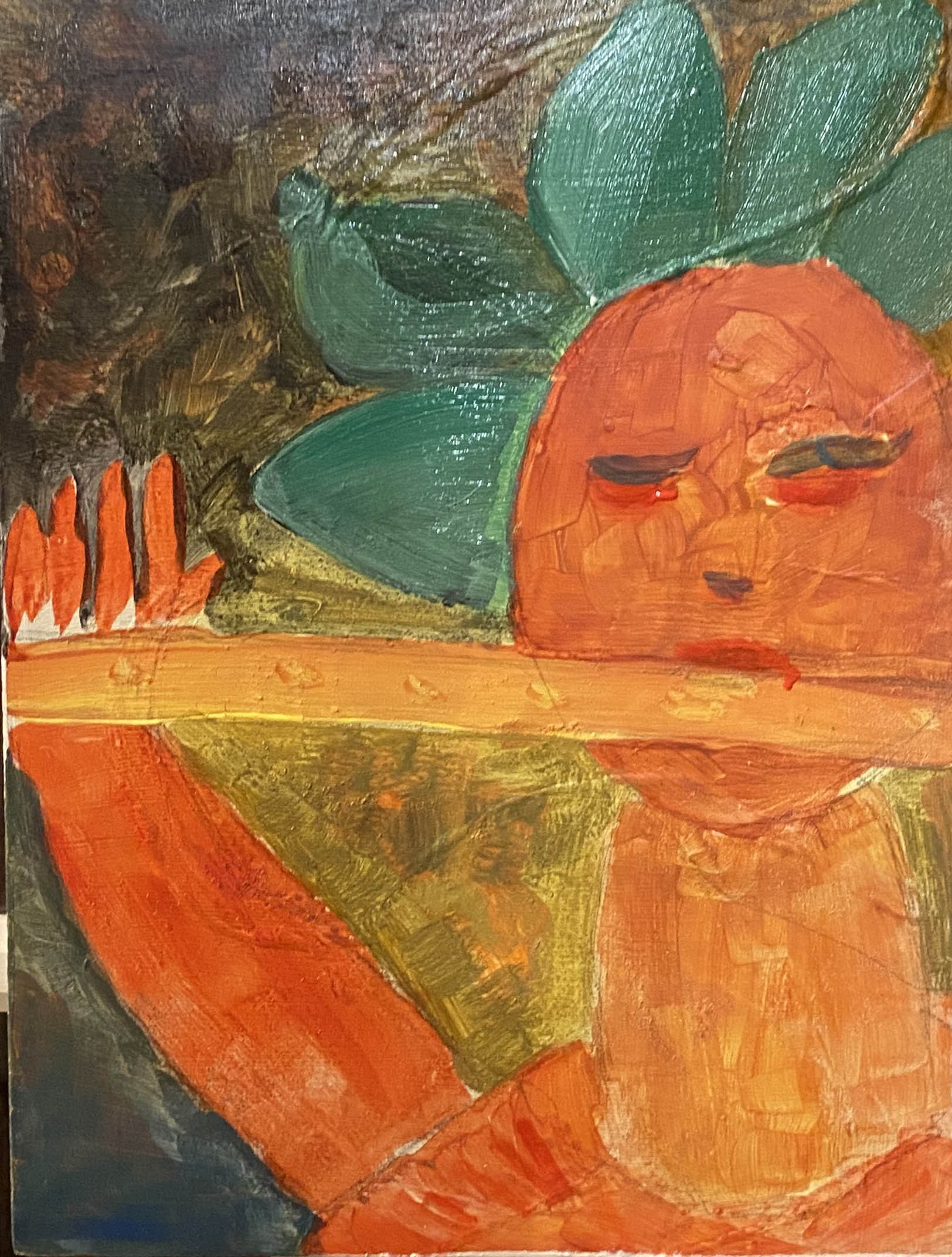 Découvrez le tableau d'art 'Flûtiste' de Shuilem, créé en acrylique. Une œuvre abstraite avec des couleurs vives et une…
