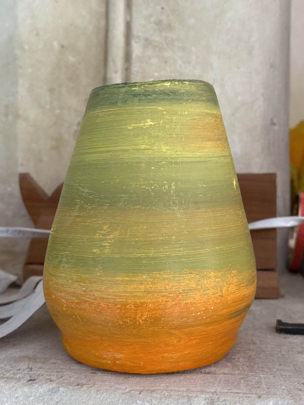 Poterie abstrait aux couleurs variées, apaisant et calme, Shuilem