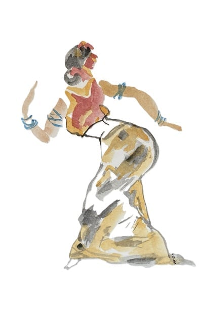 danseuse céleste hindoue Apsara