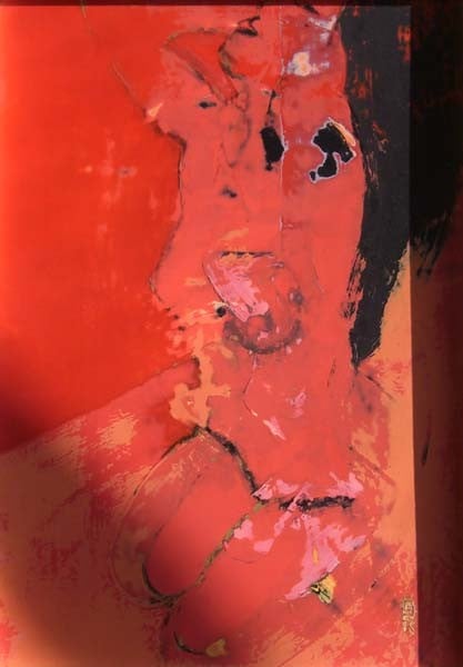 Tableau laqué la fraicheur après le bain
