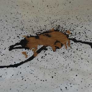 Dessin encre de chine intense et sévère de Shuilem, 2012.