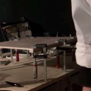 Vidéo fabrication du support pour un tableau laqué
