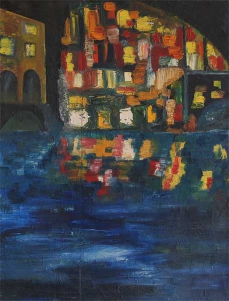 Huile sur toile Une nuit d'été